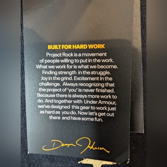 NWT UA Men's Project Rock Heavyweight Short Sleeve shirt - Picture 17 of 17